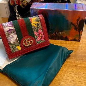 Brand New Gucci Ophidia GG card case wallet